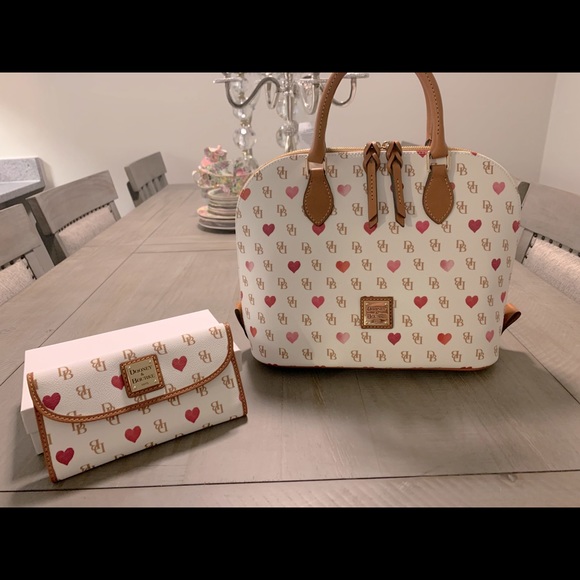 Dooney & Bourke Handbags - Dooney and Bourke Gretta Hearth Satchel and Wallet